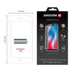 Swissten sklo ultra durable 3D full glue glass Apple Iphone 7 plus/8 plus bílé