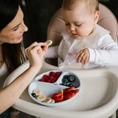 BabyOno Dětská silikonová lžička Baby Ono 2 ks šedá, mátová