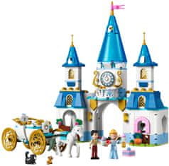 LEGO Disney Princess 43275 Popelčin zámek a kočár s koňmi