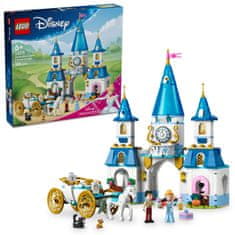 LEGO Disney Princess 43275 Popelčin zámek a kočár s koňmi