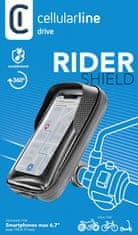 CellularLine Univerzální držák mobilního telefonu Rider Shield na řídítka pro motorku i kolo, voděodolný, do vel. 6,7&quot;,