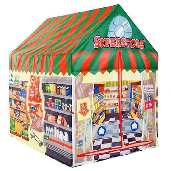 HOMESTYLING Dětský stan na hraní 95 x 72 x 102 cm SUPERMARKET