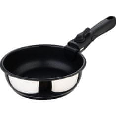 Bergner Sada pánví nerez s nepřilnavým povrchem Click&Cook 3 ks 18, 20, 24 cm