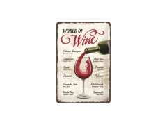 Nekupto Cedule 20x30 World of Wine NA22265