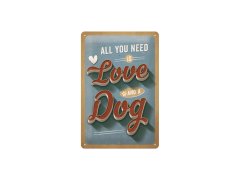 Nekupto Cedule 20x30 PfotenSchild - Love Dog NA22273