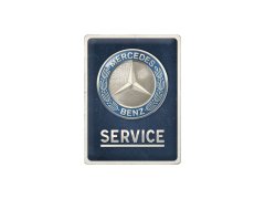 Nekupto Cedule 30x40 Mercedes-Benz - Service Emblem Blue NA23357