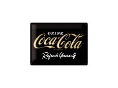 Nekupto Cedule 30x40 Coca-Cola - Logo Black Refresh Your NA63384