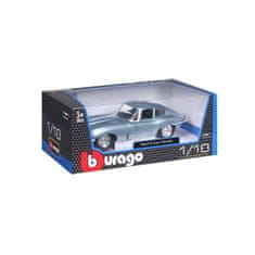 BBurago 1:18 Jaguar E Coupe Metalic Silver Blue