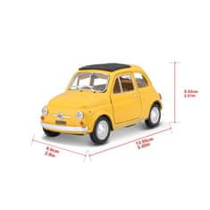 BBurago 1:24 Fiat 500 F 1965 Yellow