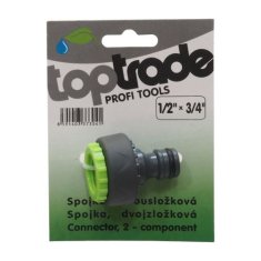 Toptrade adaptér dvousložkový, 1/2" x 3/4"