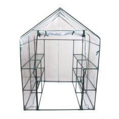 Toptrade TOPTRADE fóliovník zahradní, průhledný, PVC, 1430 x 1430 x 1950 mm