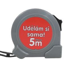 Toptrade metr svinovací, „UDĚLÁM SI SAMA !“, jednobrzdový, 19 mm x 5 m