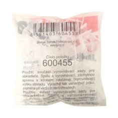 Toptrade spona vyrovnávací, záchytná, tl. 1,5 mm, vyrovnávací výška 3 - 12 mm / 100 ks