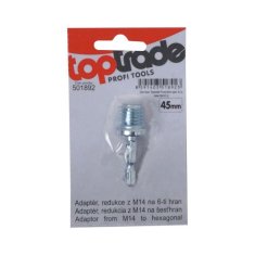 Toptrade adaptér, redukce z M14 na 6-ti hran, 45 mm