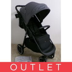 Kinderkraft SELECT Kočárek sportovní Route Platinum Grey, Premium