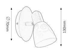 Rabalux Rabalux bodové svítidlo Harmony Lux E14 1x MAX 40W saténová chromová 6635