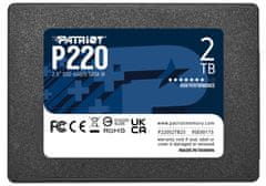 Patriot P220 2TB SSD / Interní / 2,5" / SATA 6Gb/s /