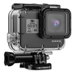 Tech-protect GA200 vodotesné pouzdro na GoPro Hero 5 / 6 / 7, průsvitné