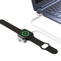 Tech-protect MC01 magnetická nabíječka na Apple Watch USB-C 1.2m, bíla