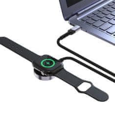 Tech-protect MC01 magnetická nabíječka na Apple Watch USB-C 1.2m, černá