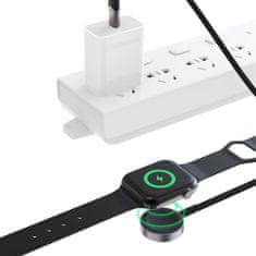 Tech-protect MC01 magnetická nabíječka na Apple Watch USB-C 1.2m, černá