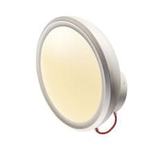 SLV VÝPRODEJ VZORKU BIG WHITE I-RING, nástěnné svítidlo, LED, 3000K, kulaté, bílé, textilní kabel červený, 14 W 156311