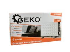 GEKO Konvektor 2000W, s vestavěným ventilátorem a časovačem G80442