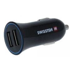 SWISSTEN cl adaptér 2,4a power 2x usb + kabel lightning