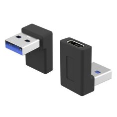 PremiumCord Redukce USB-C Female na USB3.0 typ A Male zahnutá 90°