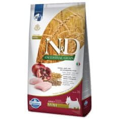 N&D Krmivo Dog Adult Mini Ancestral Grain Chicken, Spelt, Oats & Pomegranate 7kg