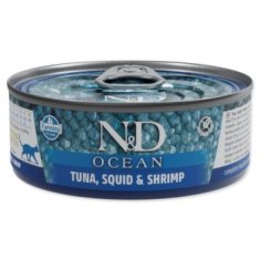 N&D Konzerva Cat Ocean Tuna, Squid & Shrimp 70g