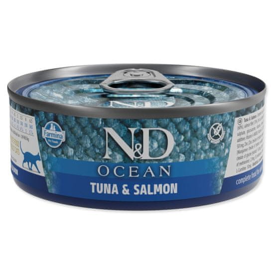 N&D Konzerva Cat Ocean Tuna & Salmon 70g