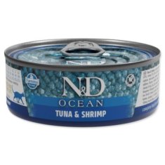 N&D Konzerva Cat Ocean Tuna & Shrimp 70g