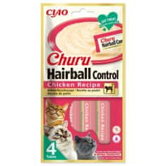 churu Pochoutka Hairball kuřecí 4x14g