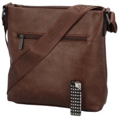 Coveri WORLD Pánská koženková crossbody Devone, tmavě hnědá