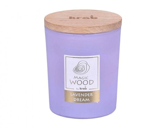 Svíčka ve skle MAGIC WOOD LAVENDER DREAM vonná 300g