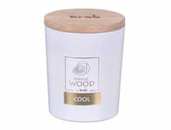 NOHEL GARDEN Svíčka ve skle MAGIC WOOD COOL vonná 300g