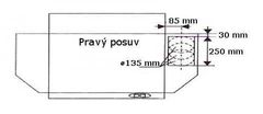 Exihand Odsavač par CH 100 bílý, 60cm, odtah pravý