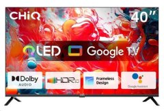 CHiQ L40QH7G TV 40", QLED, Full HD, Google TV, Frameless, Dolby Audio, dbx-tv, HDR 10