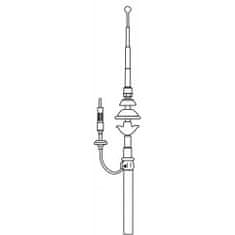CarPoint Anténa teleskopická černá