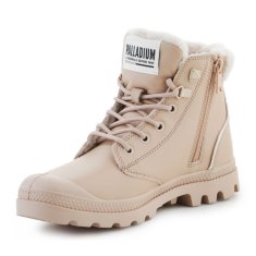 Palladium Pampa Hi Snow Warm béžové boty velikost 41