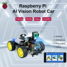 Yahboom Raspbot programovatelné robotické auto AI vision