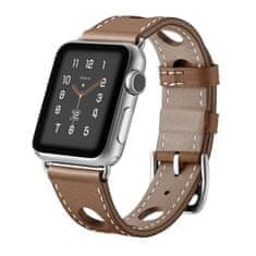 X-Site Řemínek pro Apple watch kožený 42/44/45/49mm hnědý