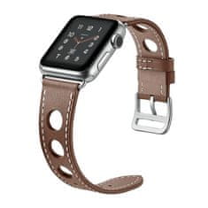 X-Site Řemínek pro Apple watch kožený 42/44/45/49mm hnědý