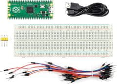 Keyestudio Keyestudio Arduino Raspberry PI Pico sada (830 Hall Breadboard Header+USB kabel+65ks kabelů)