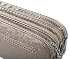 FLORA & CO Dámská crossbody kabelka 6915 Taupe Metal