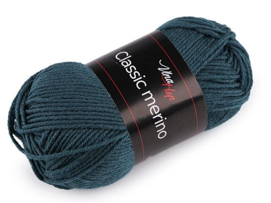 Kraftika 1ks (61276) petrolejová pletací příze classic merino 50 g