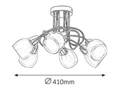 Rabalux Rabalux stropní svítidlo Dave E14 6x MAX 40W chromová 6085
