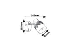 Rabalux Rabalux bodové svítidlo Lacey E14 MAX 40W černá 5341