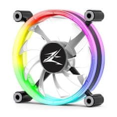 Zalman ZM-LF120, Ventilátor, 120mm, EBR ložisko, 4-pin PWM + 3-pin, ARGB LED, ring design